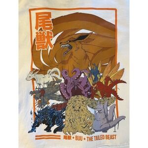 Naruto Shippuden Collection Biju The Tailed Beast CROPPED Crew Neck SZ M